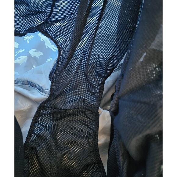 MOUNTAIN AND ISLES Men XXL 2XL Swim Trunks Shorts Blue Alligators Mesh Lined 8" - Picture 5 of 6